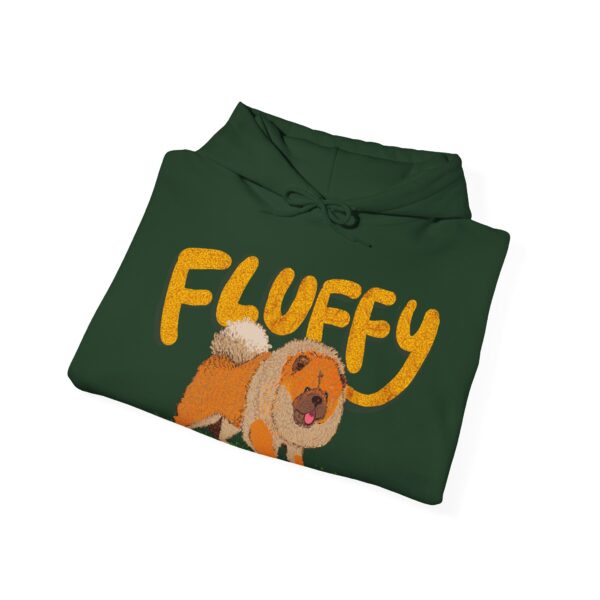 Fluffy Dog: Women's Hooded Sweatshirt - Image 8