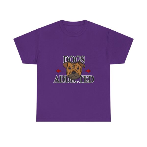 Dog Addicted: Men's Cotton Crew Tee - Image 4