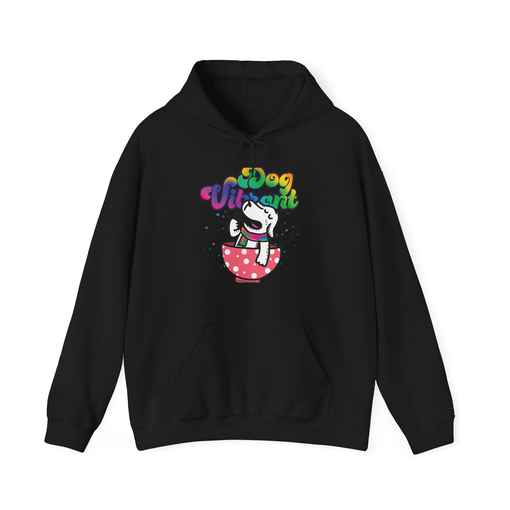 Dog Vibrant: Women's Hooded Sweatshirt