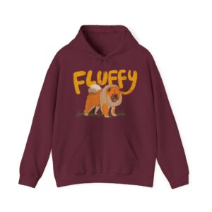 Fluffy Dog: Women's Hooded Sweatshirt