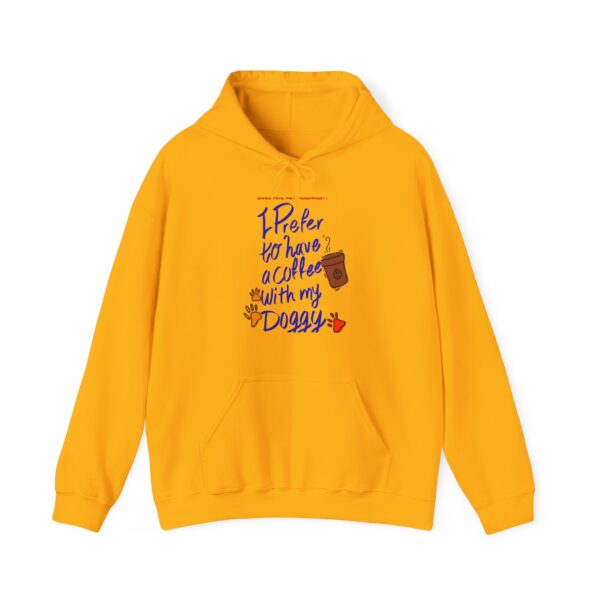 Coffee with Doggy: Women's Hooded Sweatshirt - Image 5
