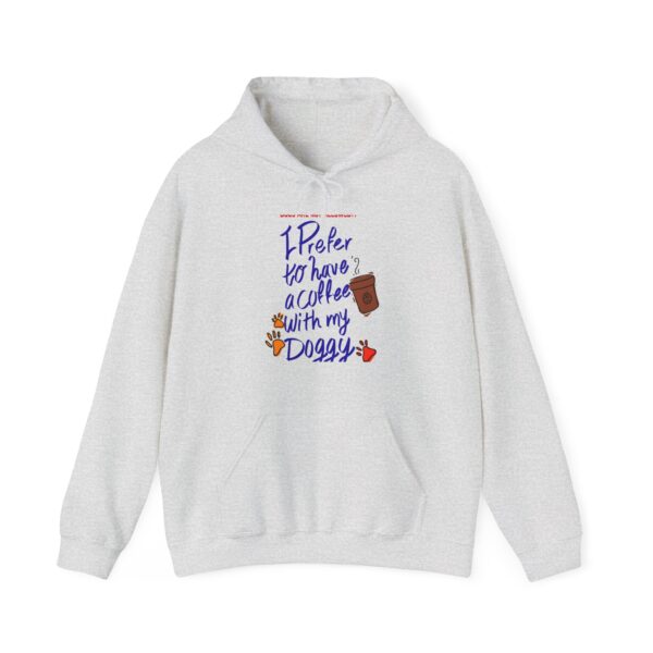 Coffee with Doggy: Women's Hooded Sweatshirt