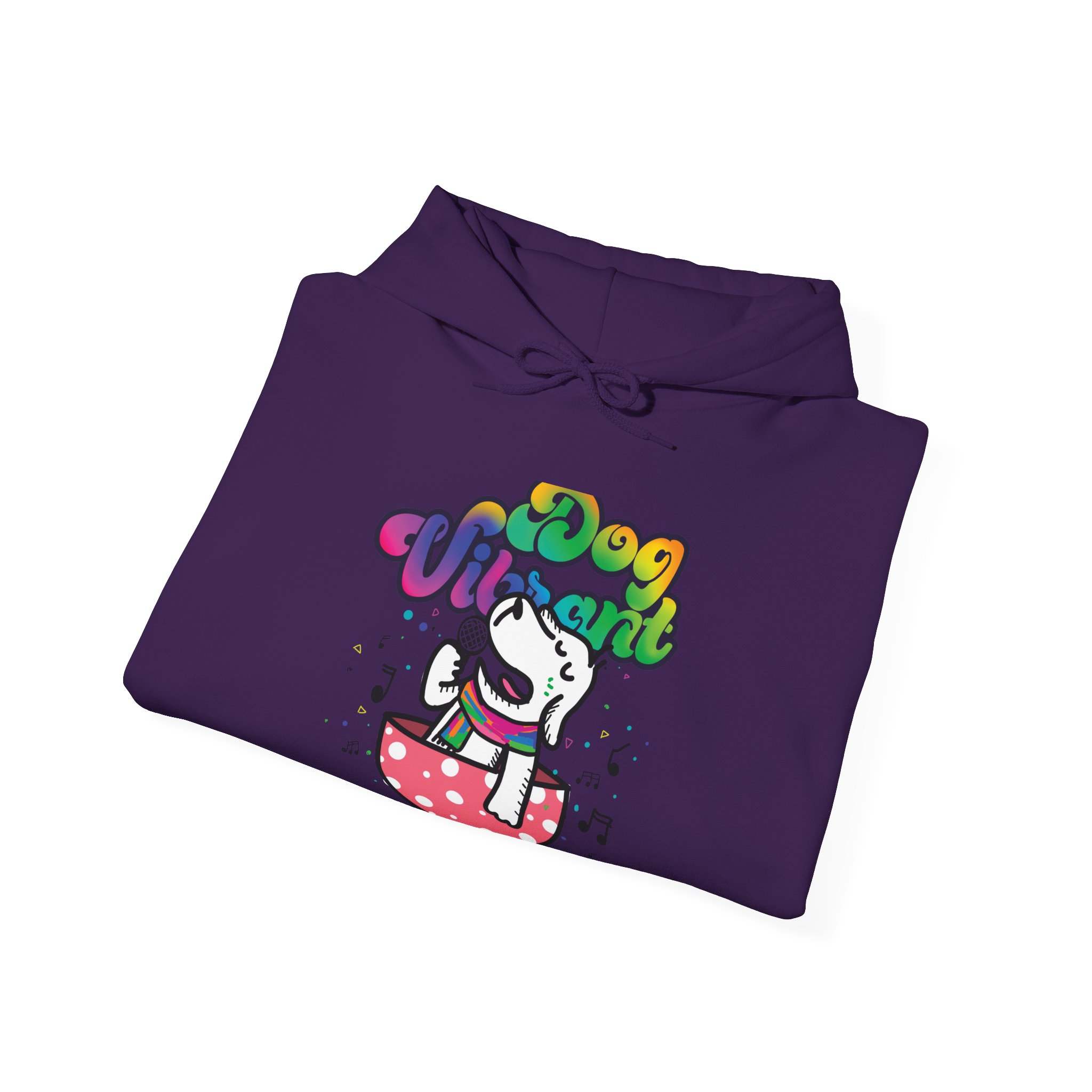Dog Vibrant: Women's Hooded Sweatshirt - Image 16