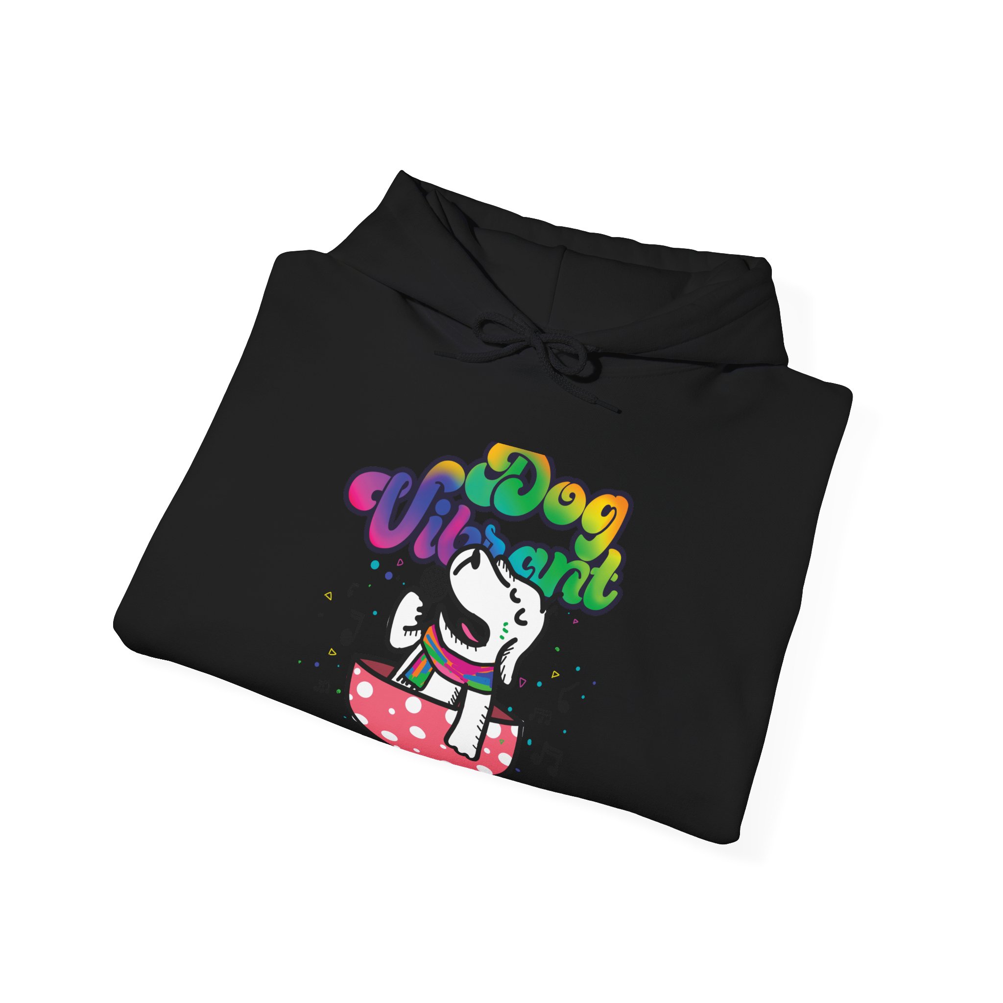 Dog Vibrant: Women's Hooded Sweatshirt - Image 4