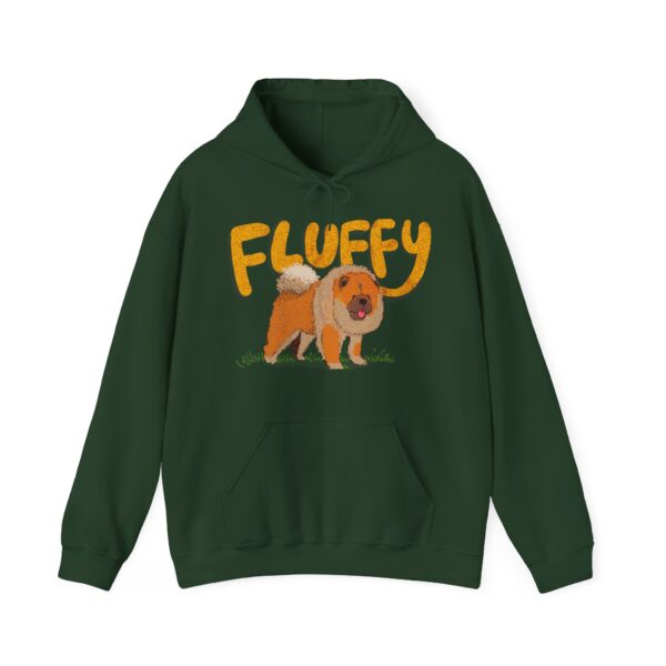 Fluffy Dog: Women's Hooded Sweatshirt - Image 5