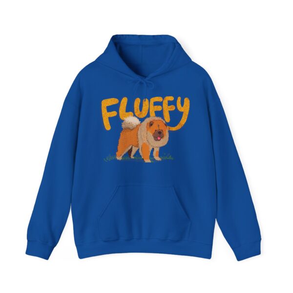 Fluffy Dog: Women's Hooded Sweatshirt - Image 9