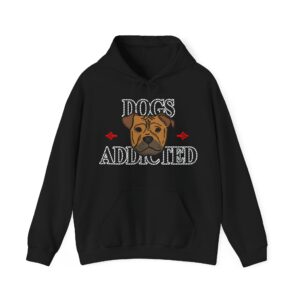 Dog Addicted Black Hoodie