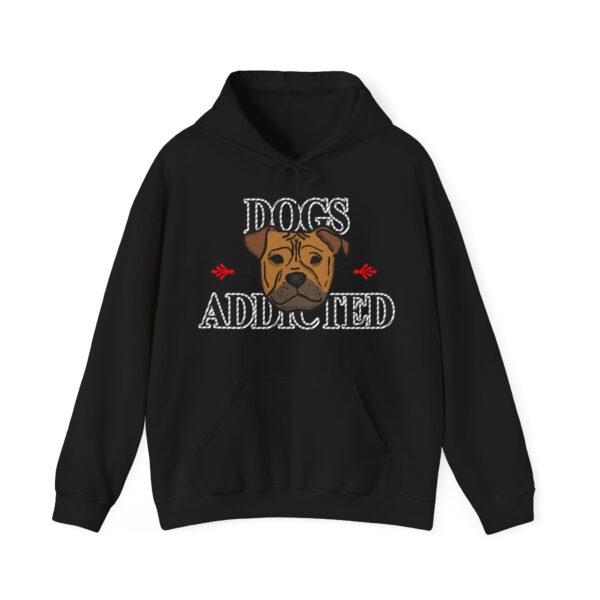 Dog Addicted Black Hoodie