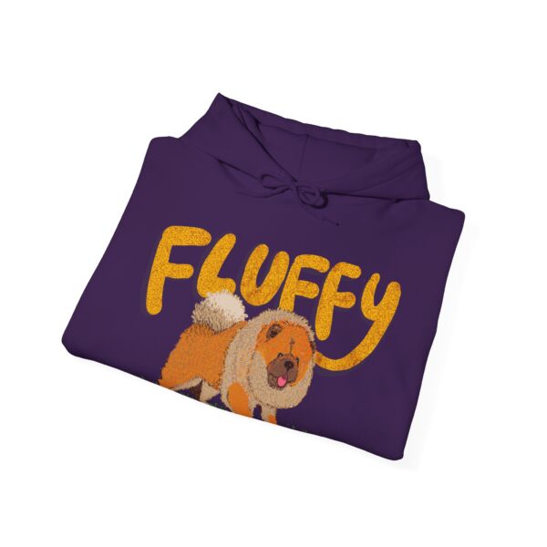 Fluffy Dog: Women's Hooded Sweatshirt - Image 16