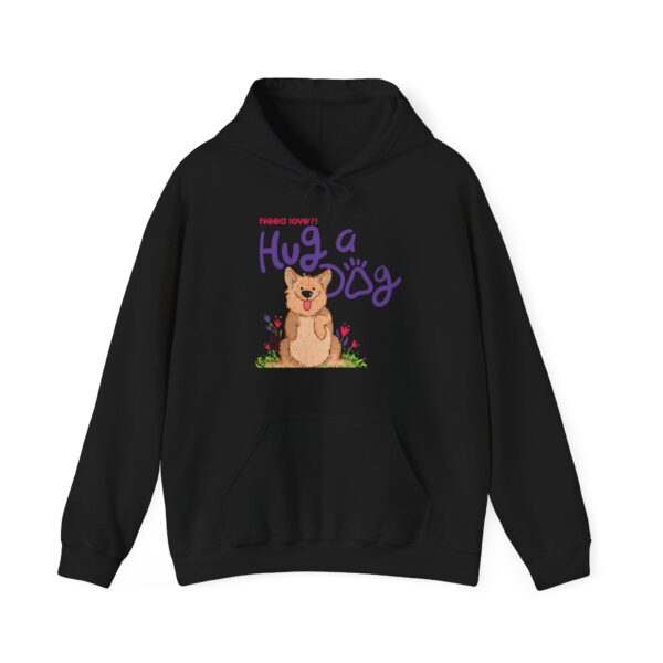 Hug a Dog: Women's Hooded Sweatshirt - Image 5