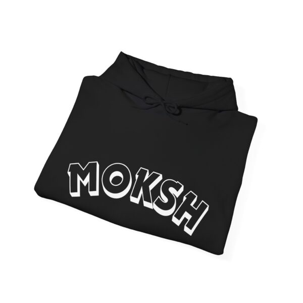 Moksh Black Hooded Sweat Shirt - Image 2