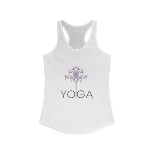 Lightweight Floral Yoga Women's Racerback Tank | Perfect for Meditation, Fitness & Relaxation - Image 3