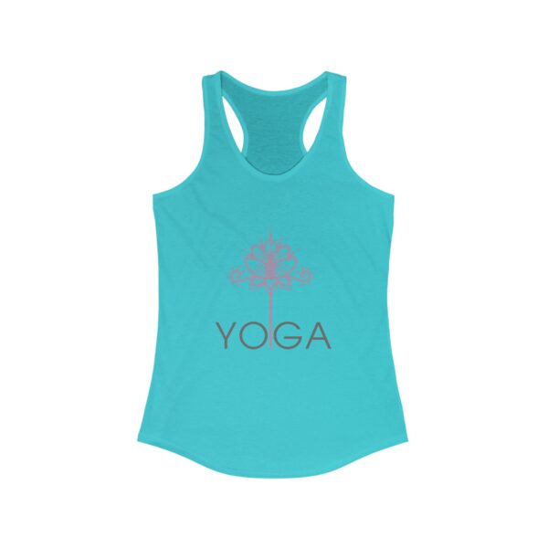 Lightweight Floral Yoga Women's Racerback Tank | Perfect for Meditation, Fitness & Relaxation - Image 5