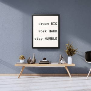 Dream Big - Wall Art Frame